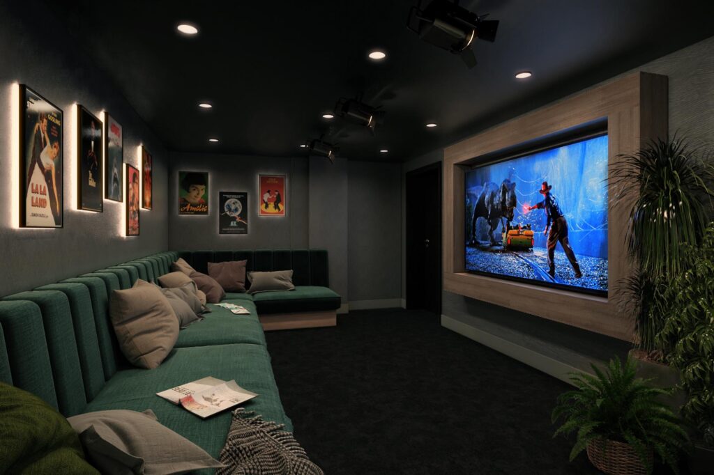 Student living by Westworks Interiors cinema area